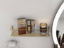 Hanah Home Estante de Pared Dorado